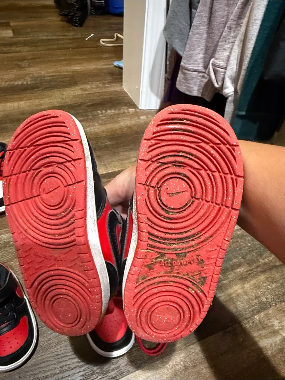 Nike Kids Red and Black Mixed-Style Basketball Sneakers Pack Sizes 6C-7.5